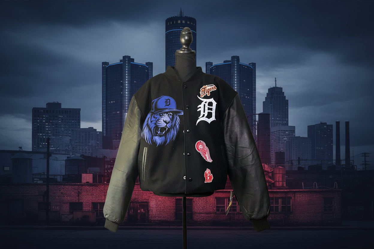 Rep your city Detroit Edition varsity jacket