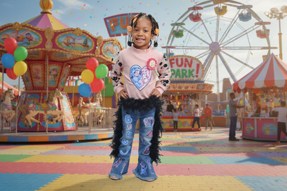 CHILDREN'S CUSTOM JEAN AND TOP OUTFIT