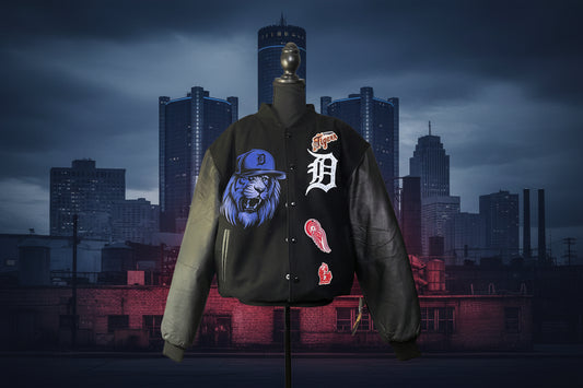 Rep your city Detroit Edition varsity jacket