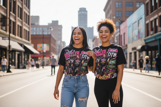 REP YOUR CITY- Just A Hustler From Detroit – Limited Edition Tee