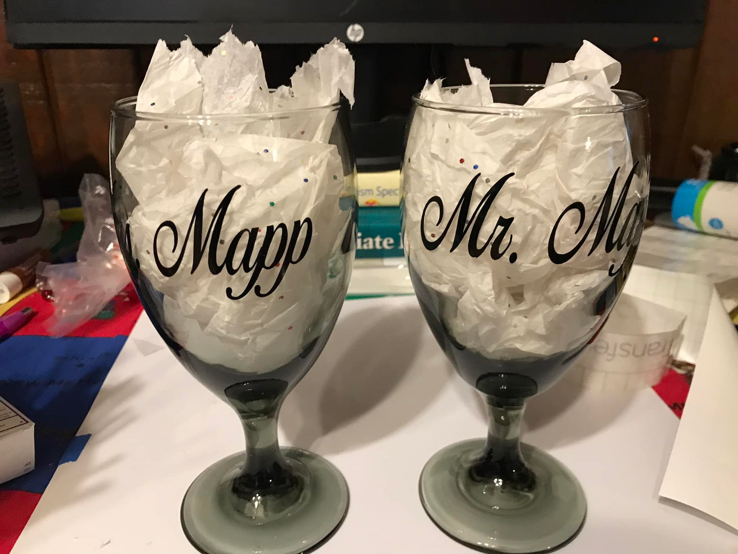 Customized Wine Glasses